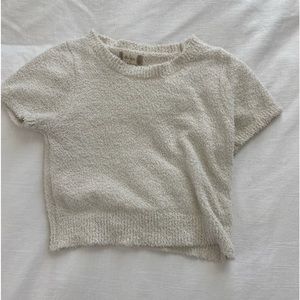 Fuzzy Cropped Tshirt